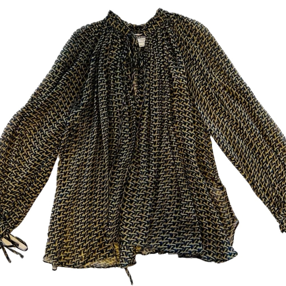 Zadig & Voltaire Tocade Chiffon Zv Shirt, size XS